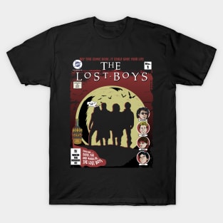 Vampires everywhere, Dwayne, David, Paul and Marko are The Lost Boys T-Shirt